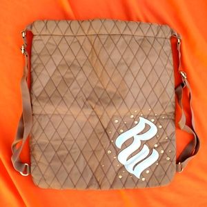 Rocawear Tan Quilted String Backpack